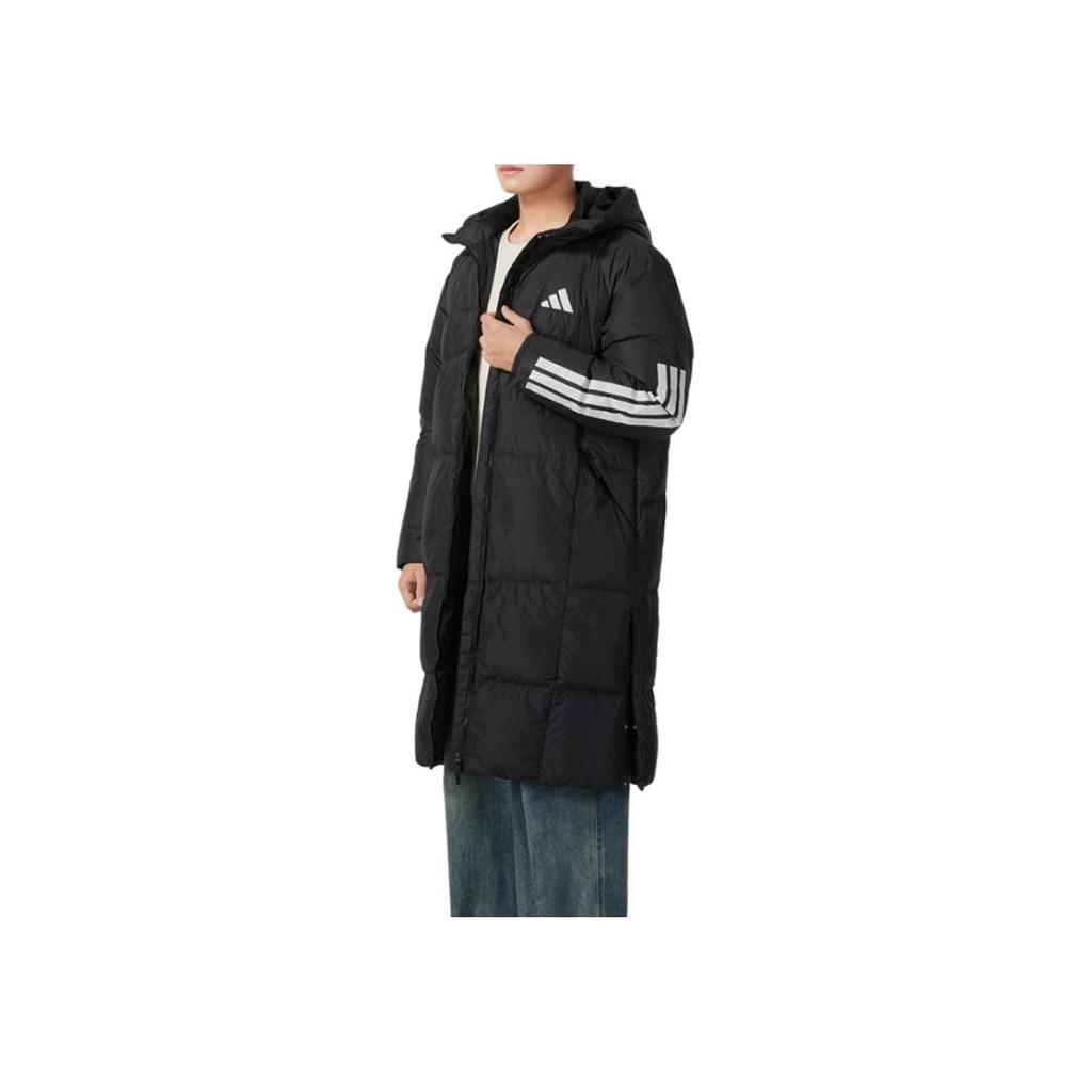 adidas Sports Lifestyle Series Hooded Warm Long Sleeve Down Jacket Men Jackets Black JG3840