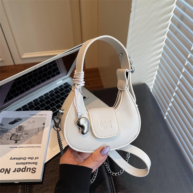 New Bag Simple Niche Crescent Bag Texture Shoulder Bag Women's Messenger Bag Women's Bag