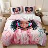 Duvet Cover Set Vibrant Music Girl 1 Duvet Cover + 2 Pillowcase Soft Breathable Hd Printing Bedding Set For Home Dorm Decor