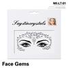 Eco-Friendly Masquerade Acrylic Face Diamond Stickers