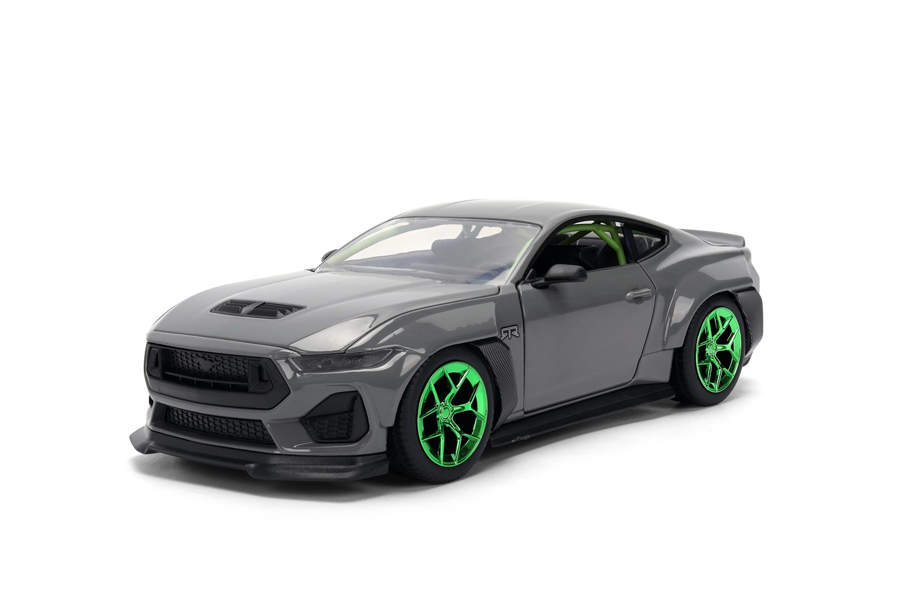 Jada 2024 Ford Mustang RTR Spec 5-D Glossy Grey 1/24 Scale Diecast Model Car