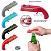 Portable Cap Gun Creative Flying Cap Launcher Beer Opener Bar Tools Beverage Opener Shaped Cap Opener Red Grey