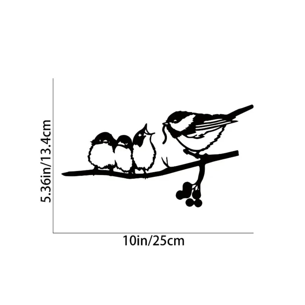 Unique Garden Ground Plugs - Metal Iron Elf and Bird Feeder. Decorative Bugs and Animals for Garden, Wall Art, and Stickers