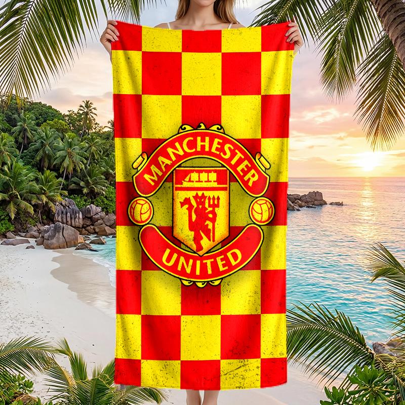 Manchester Football Fashion Beach Towel: Ideal for Summer Adventures Soft, absorbent and quick drying suitable for swimming and bathing