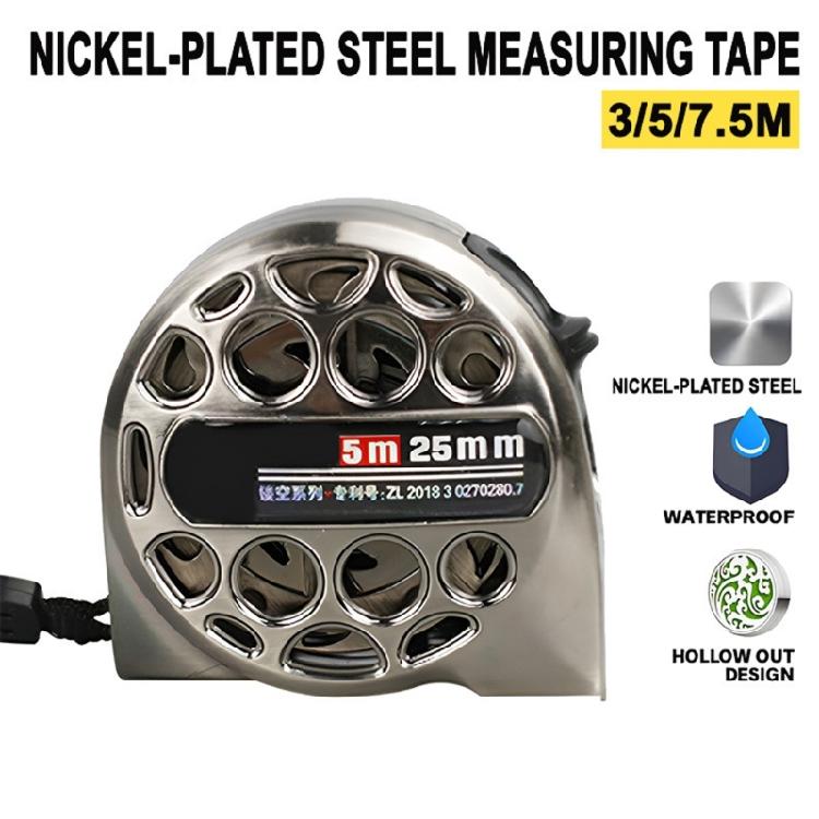Portable Steel Tape Measure with Auto Rewind Function High Precisions Measure for Various Measurement Need In Homes & Work