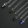 Colorful Crystal Hexagonal Necklace: Meditation Gem & Dowsing Pendulum Pendant