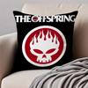 Punk Rock American Band TThe OOffspring Cushion Cover Pillowcase Antidustmite Invisible Zipper Short Plush Sofa Cushion