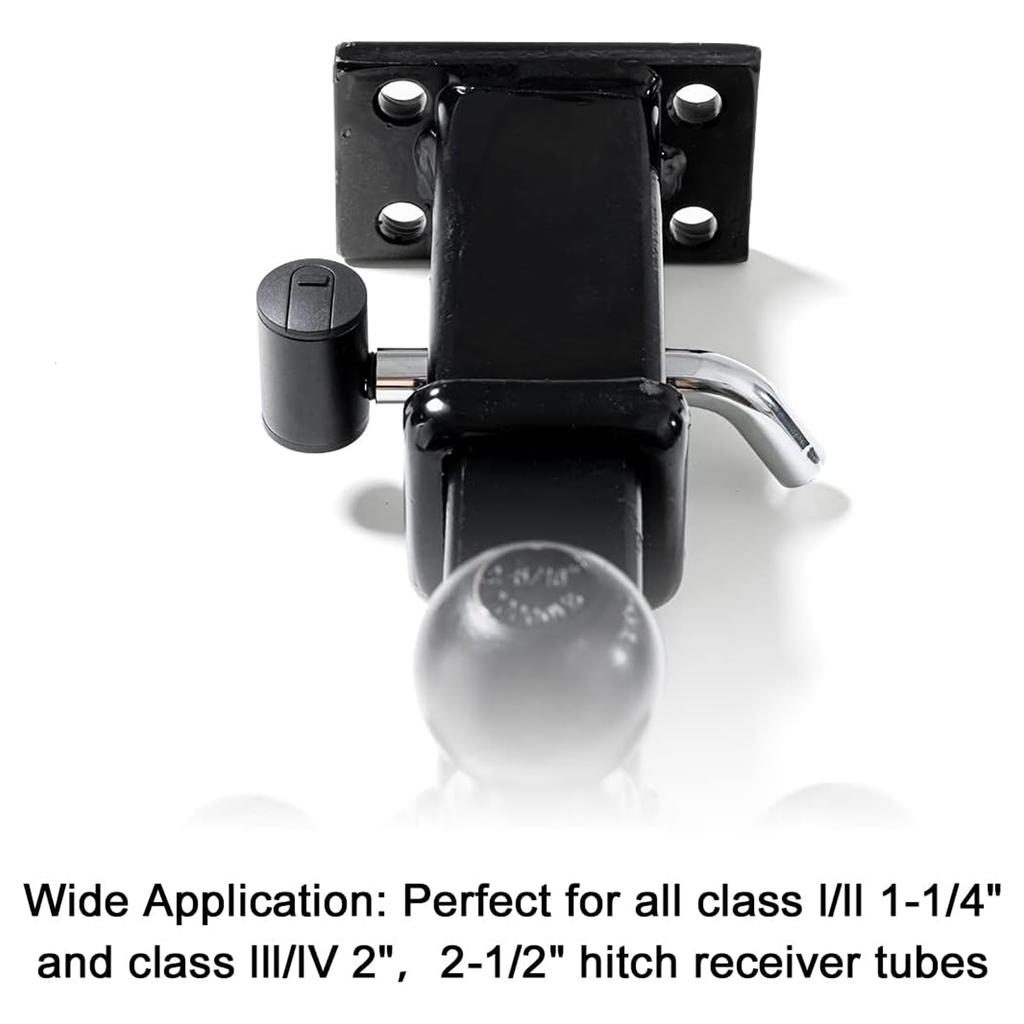 High Security 5/8 And 1/2 Inch Trailer Hitch Pin Coupler Receiver Lock With Reinforced Design For ATV Camping Trailers