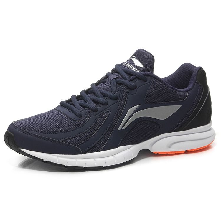 Li-Ning Comfortable Versatile Fabric Synthetic Leather TPU Shock Absorbing Non-Slip Wear-Resistant Breathable Low-Top Running Shoes ARBR013-6