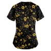 Loose Fit V Neck Short Sleeve Medical Scrub Top with Pockets for Healthcare Professionals Nurse Uniform Workwear