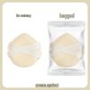 Mochi Double Ribbon Air Cushion Puff: Thick Marshmallow Soft Makeup Sponge, Non-Absorbent.