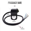 X-STYLE Wasserdichter Motorradschalter mit LED 0,9 Zoll (22 mm) Griffschalter Licht