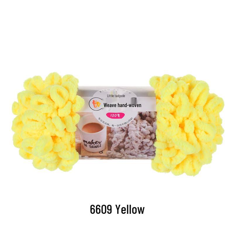 Finger Yarn Donut DIY Knitted Pillow/Blanket - Medium Thick