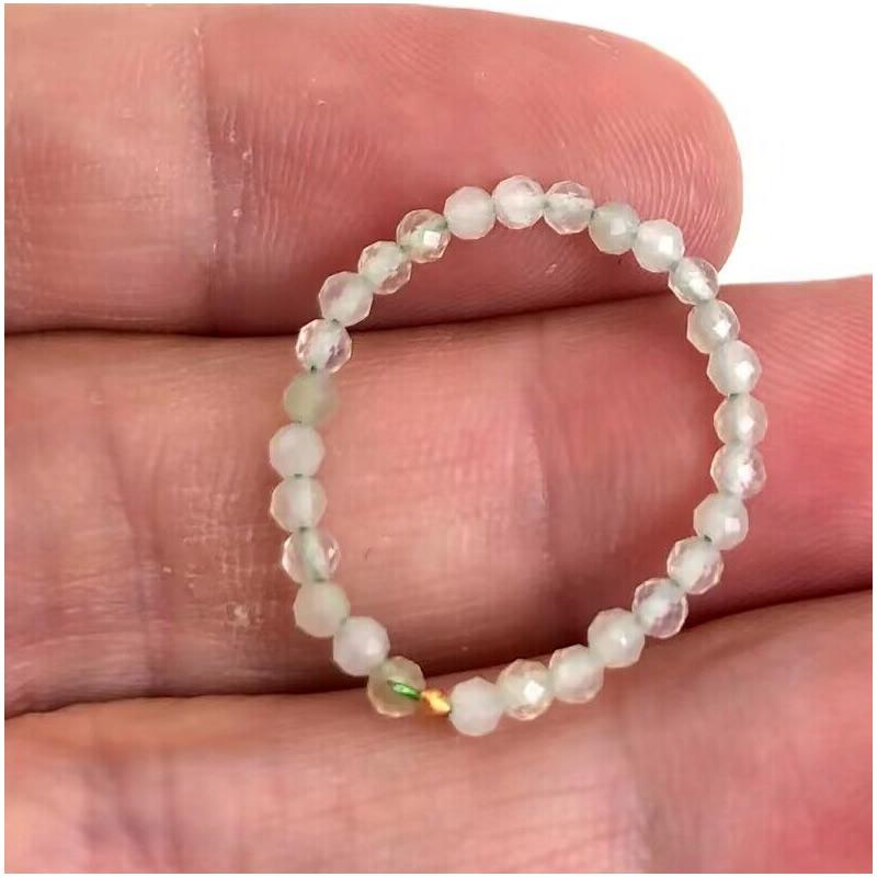 Anello con Pietra Naturale Agata cristallo quarzo zircone 2mm Multisfaccettato Gioielli regali adatti per uomo e donna