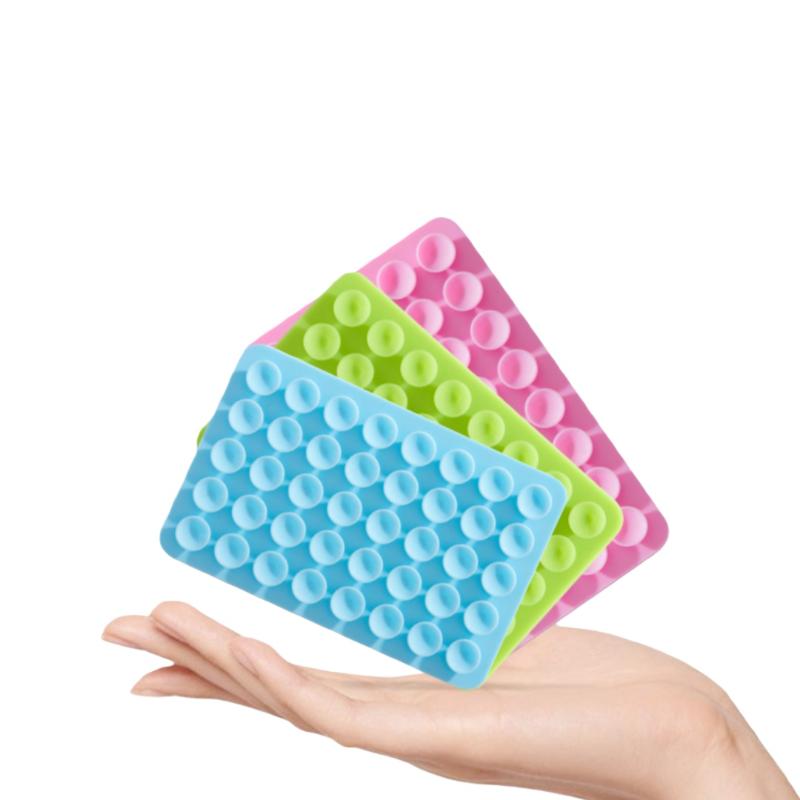 1/3Pcs Double Sided Detachable Phone Rubber Sucker Pad Silicone 40 Suction Cup Phone Holder Fixed Anti-Slip Mobile Fixture