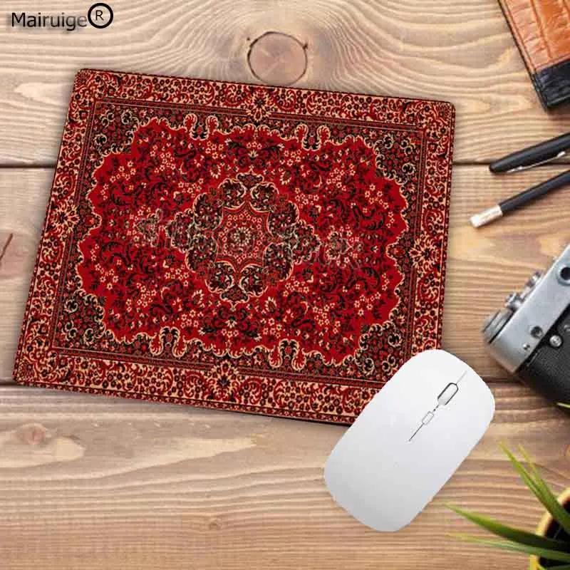 Persian Carpet Mouse Pad 22x18cm Computer Small Mouse Mat Streak Office Rubber Mat Non-slip Mat Table Pads Desk Mats Small Rug