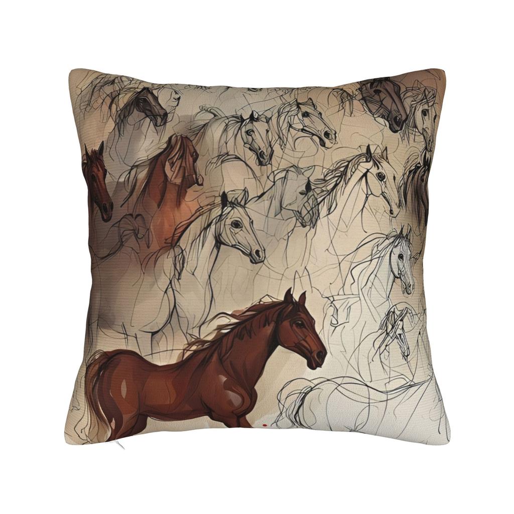 Japanse Kunst Ukiyoe Style Ocean Wave Pillow Cover  Vintage Pillow Case For Office Car Home Decor Comfy Cushion Cover Gift