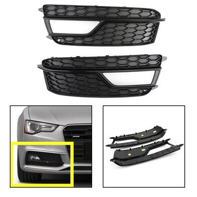 Çift Ön Sis Lambası Siyah Kaplama Izgaraları Izgara 8T0807681K 8T0807682K A5 S-Line S5 2013-2016 Uyar