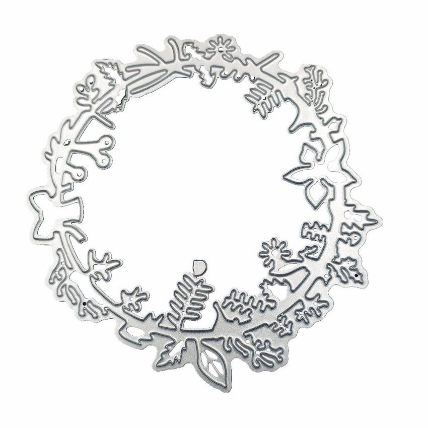 МЕТАЛЛ РЕЗКА DIES Цветочное кольцо кристаллы Cut DIY Скрапбукинг Бумага Ремесло Тиснение Нож Форма