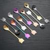 Cute Stainless Steel Cat Paw Teaspoon Mini Size Funny Ice Cream Spoon Paw Design Novelty Coffee Spoon Tableware