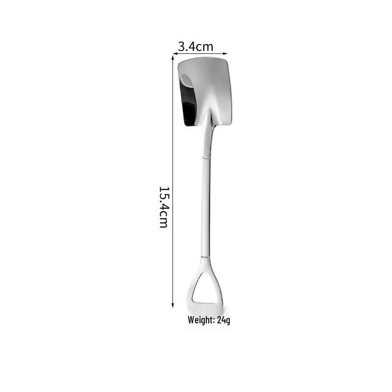 304 Stainless Steel Watermelon and Ice Cream Spoon - Creative Shovel Design, High-Value Gift Cake Spatula