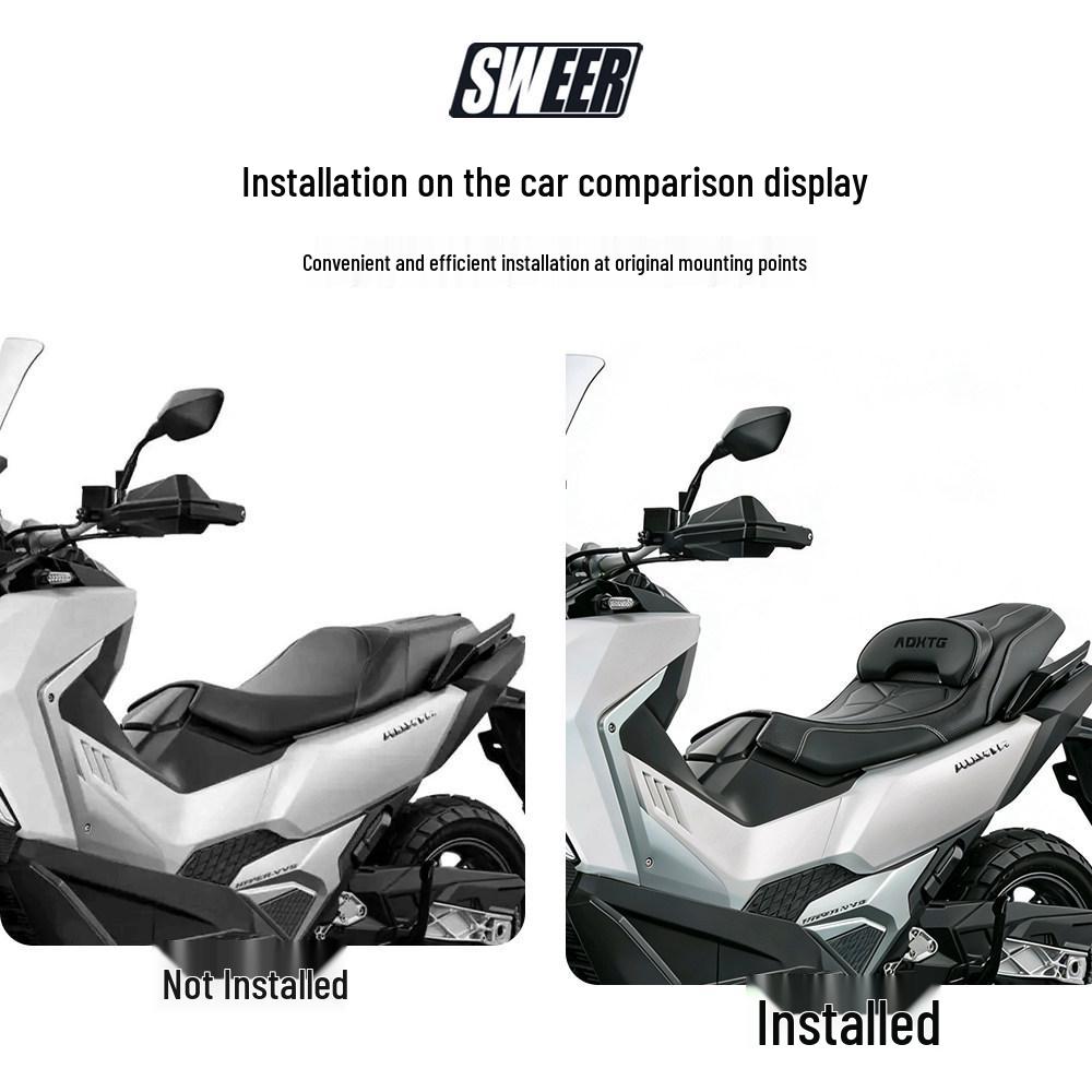 Sym Jet X 400 Comfortable Leather Seat Bag with Backrest Cushion Upgrade