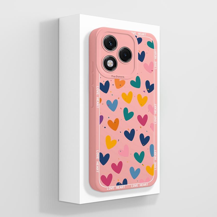 Silikonový kryt s motivem květiny pro Huawei 400 Lite X7c X8 X8c X9c Play 30 60 Plus, odolný proti pádu, s motivem květů a ochranou obrazovky proti pádu pro Huawei.