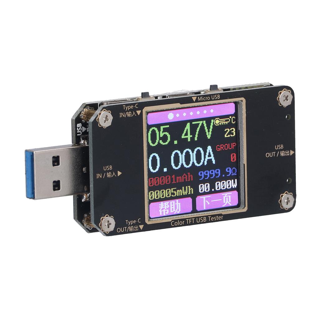 USB Leistungsmesser Tester Digitales LCD Display Bluetooth USB Sicherheitstester für Android