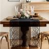 Lace Table Runners Rustic Boho Cloth Vintage Romantic Lace Tablecloth Striped and Floral Design for Wedding Kitchen Party Decor