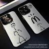 Letter Villain for Apple 15 Colored Silver iPhone14Pro Creative 11promax Matte 16 Protective Case 17