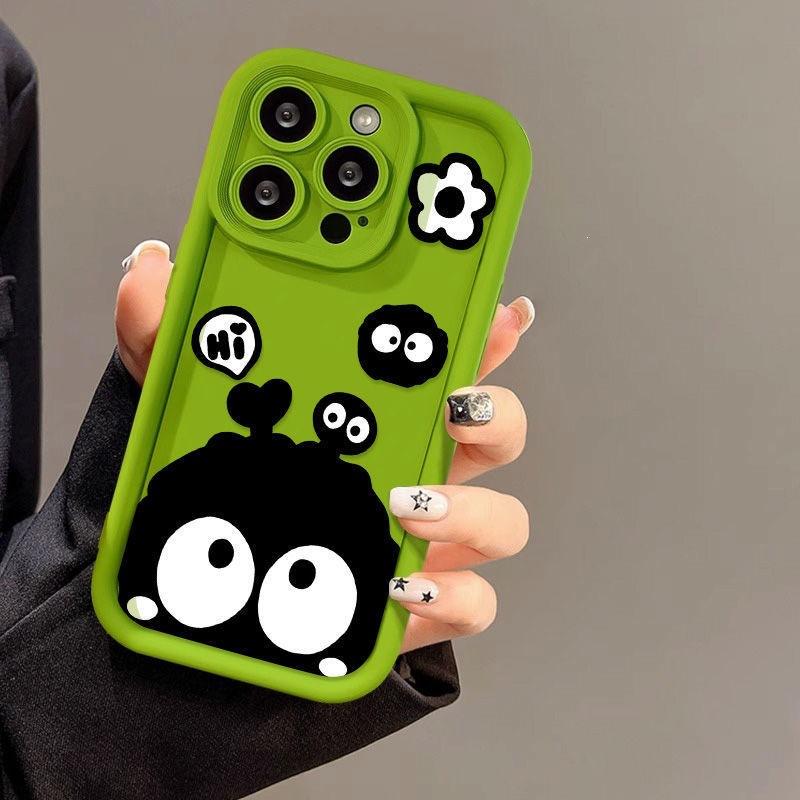 Funny Little Briquettes for iPhone16PorMax Mobile Phone Case 14Por Apple 13/12 All-inclusive 11 Couples 15