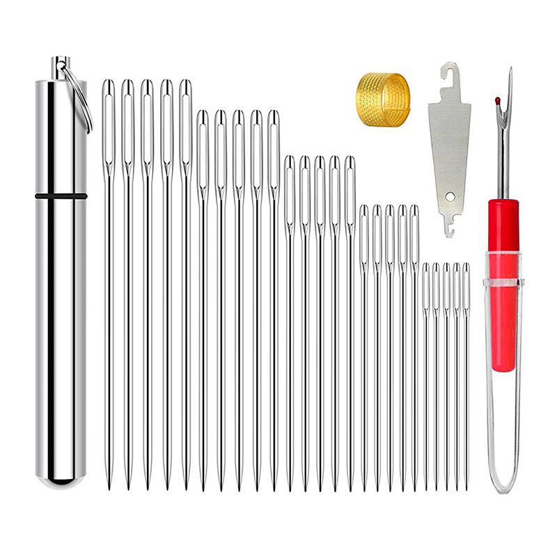 DIY Sewing Package Needles, Blind Set, Side Opening Hole, Fast Breaking, Stainless Steel, Hand Needle Tools, Home Jewelry