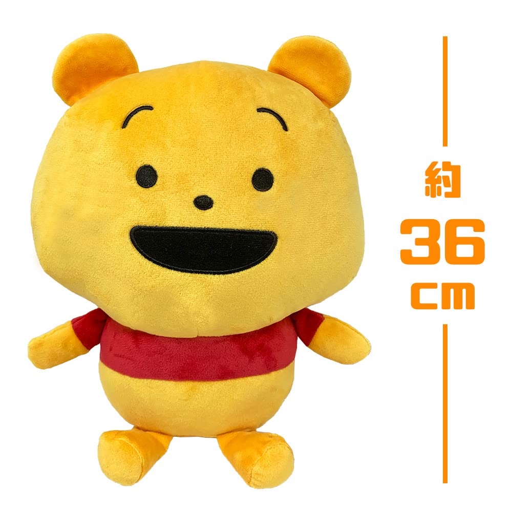 Stamp Turned Into a Plush Toy Illustrated by Yuji Nishimura. Winnie the Pooh Mega Jumbo Plush Toy (Pooh) Approx. 36cm. Official Character Goods.
