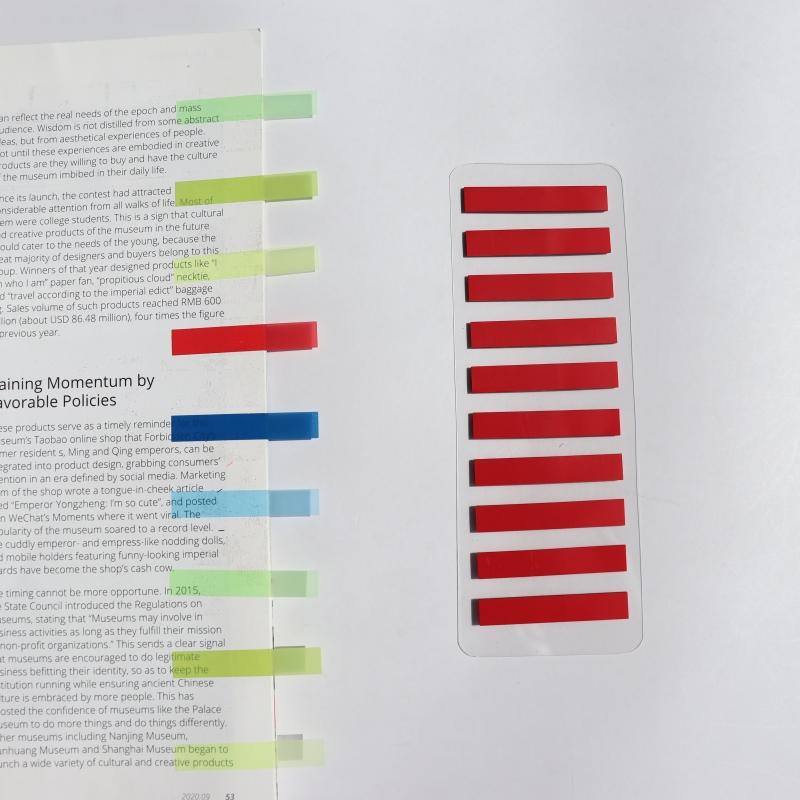 

200 Sheets Color Stickers Notes Transparent Self-Adhesive Index Tabs Flags Sticky Note Stationery School Office Supplies
