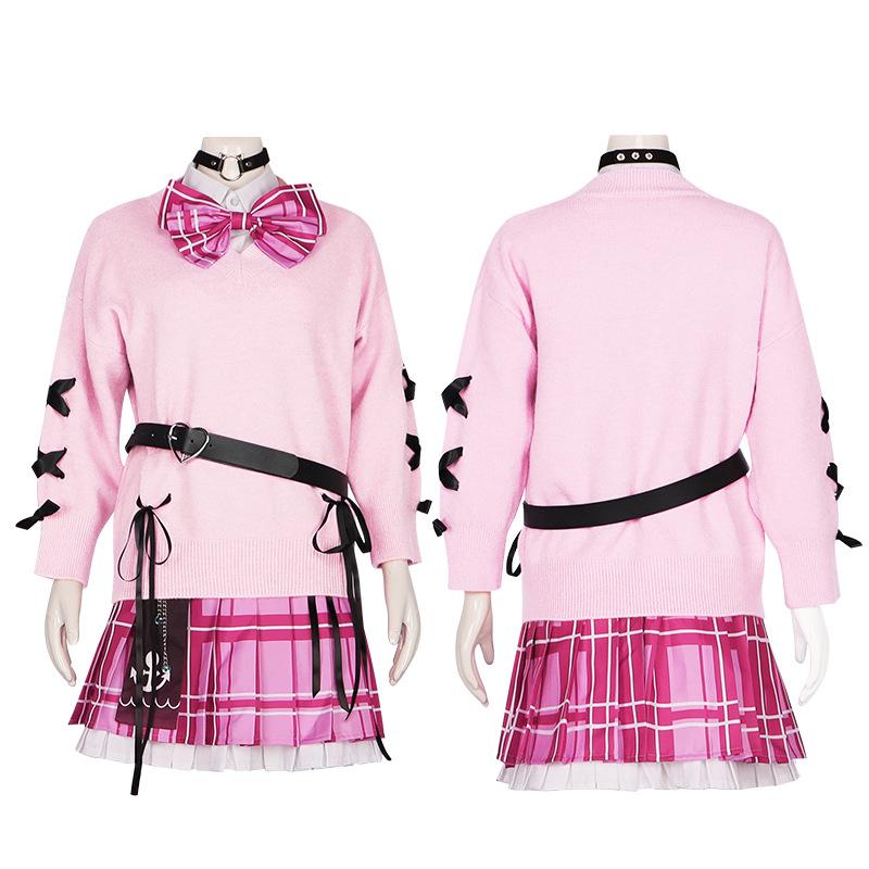 Minato Aqua Cosplay School Uniform Vtuber Hololive Costume Outfit Dress Full Set