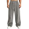Men's Color -Lined Sweatpants High Waist Loose Fit Wide Leg Pants with Pockets
