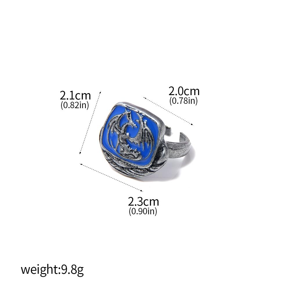 Anello delle Anime Anelli Regolabili Pietra Preziosa Cloranzia Metallo Anello di Crisantemo per Donne Uomini Gioielli Cosplay Accessori Regalo