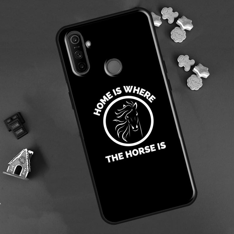 Casa è dove c'è il cavallo Per OPPO Realme 8 Pro 8i 9i GT Neo2 Master C21 Custodia Per OnePlus 10 9 Pro Nord2 8T 9R Coque
