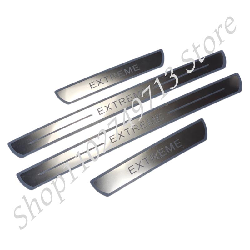 BGR1 For Dacia Duster Extreme Spring Electric Accessory 2020-2022 2023 Stainless Car Door Sill Kick Plate Protector Cover Trim