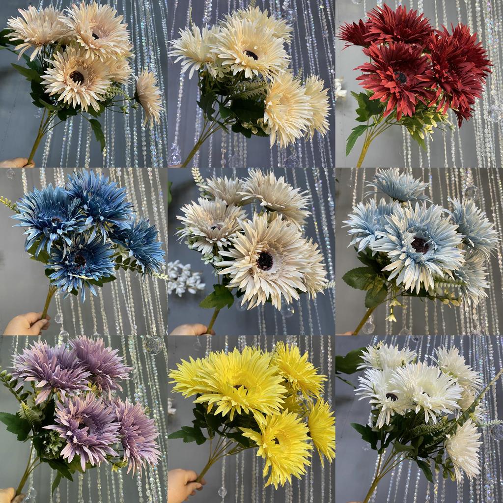 Faux Fuchsia Flower Arrangement With Durable Material For Wedding Decor And Photo Shoots