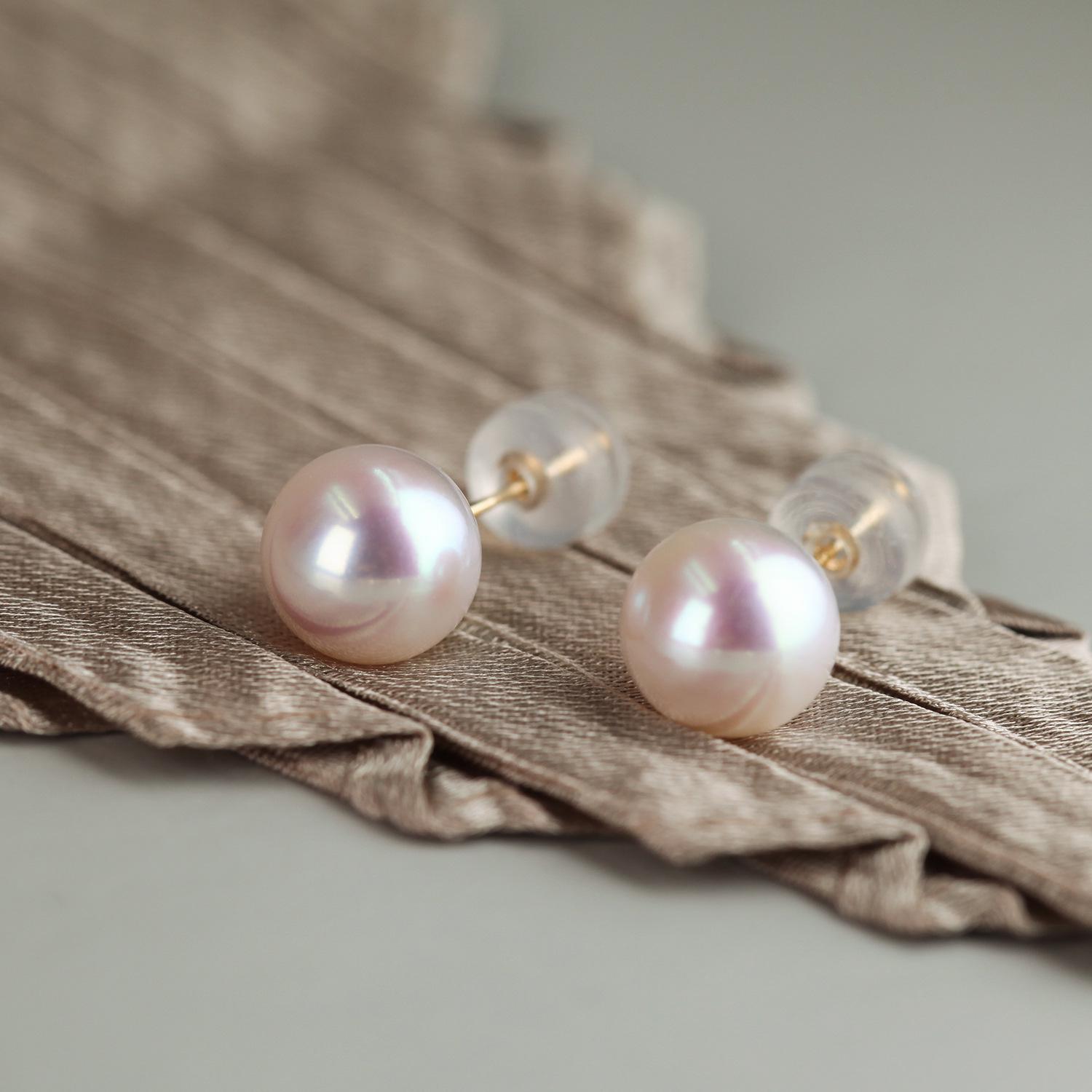 

S925 Sterling Silver Pearl Stud Earrings - Retro, Elegant, High-End Women s Jewelry 925 Silver