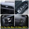 Armrest Window Glass Lift Panel / Dashboard Air AC Vent Outlet Decor Cover Trim For Kia Rio 4 X-line 2017 - Car Accessories