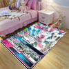 New product P0kemon Sylveon Cards Pattern Carpets for Living Room Bedroom Bedside Floor Mat Area Rug Home Decor Luxury Gifts