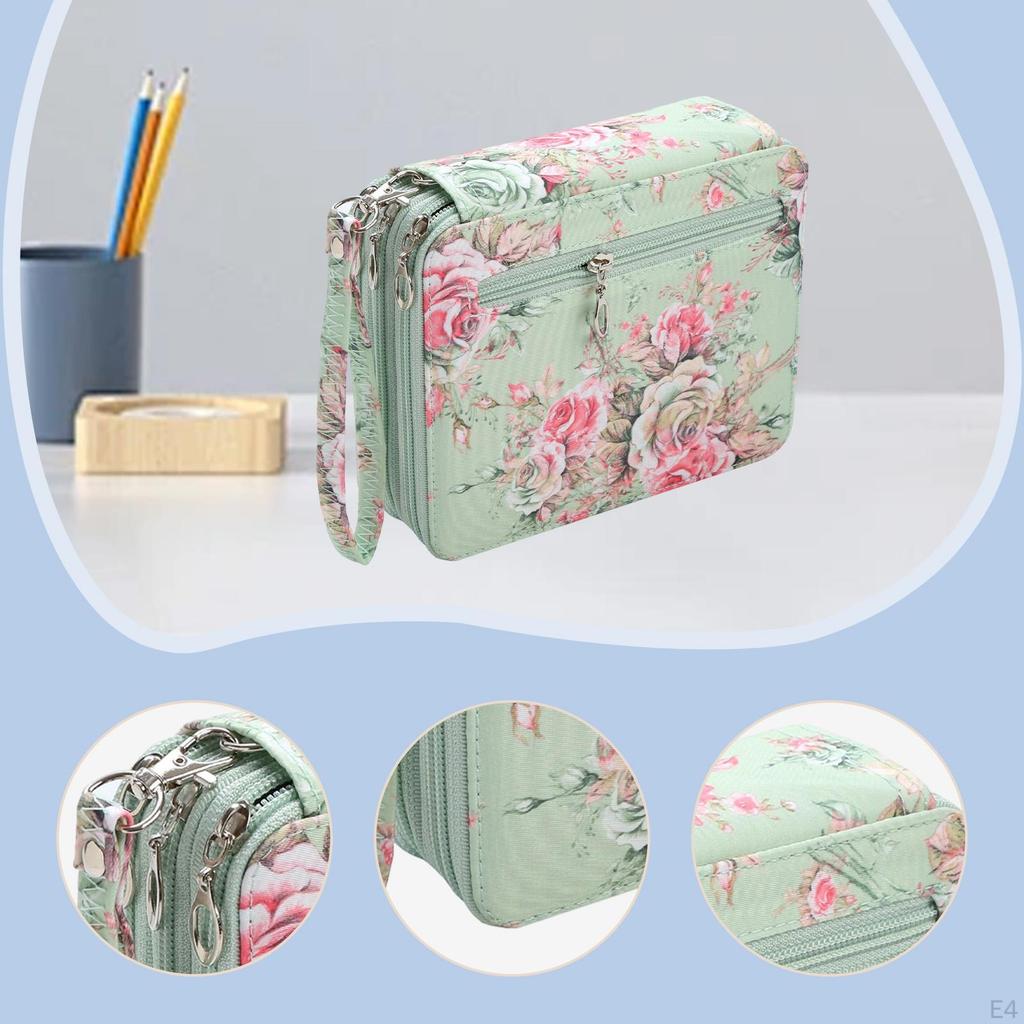 72 přihrádek Pouzdro na tužky Zipové pouzdro Taška Oxford Organizér na pera pro kreslení Psaní Škola Kancelář Skladování