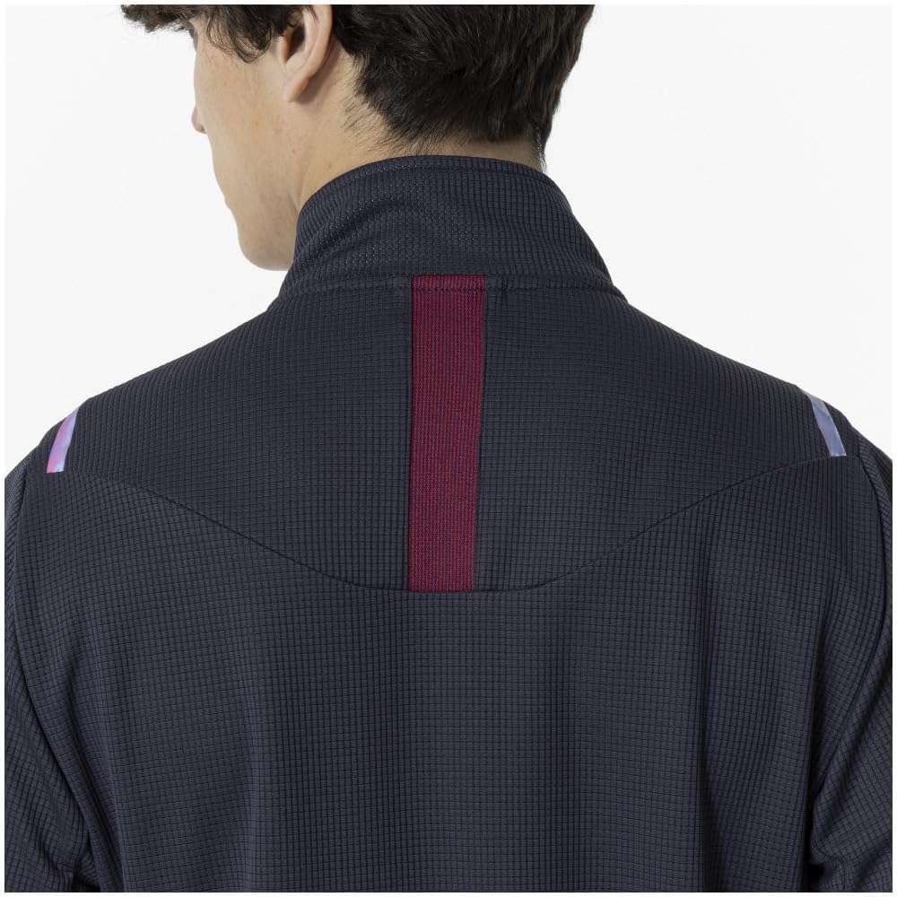 Mizuno Dry Aeroflow Training Hoch Tief Größe L Jacke, Atmungsaktiv, 32MCA556, Marineblau,