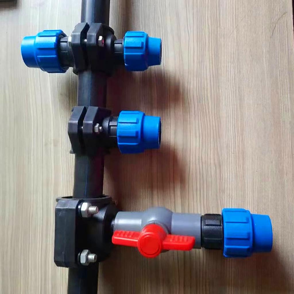 Clip Saddle Drain Connector Pe Main Pipe Repair Parts 75mm To 27mm/75mm Diverter Valve Agricultural Garden Water Connector