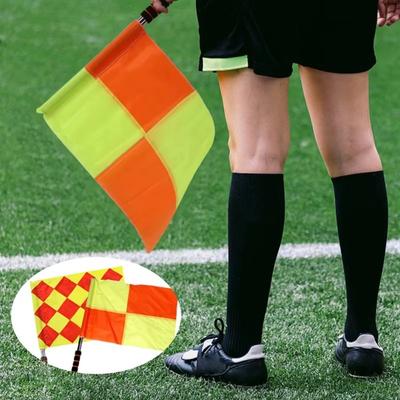 Profesjonalna flaga sędziowska wielokolorowa z gąbczastą rączką Flagi liniowego Wodoodporne Flagi do wskazywania Supplies do siatkówki i piłki nożnej
