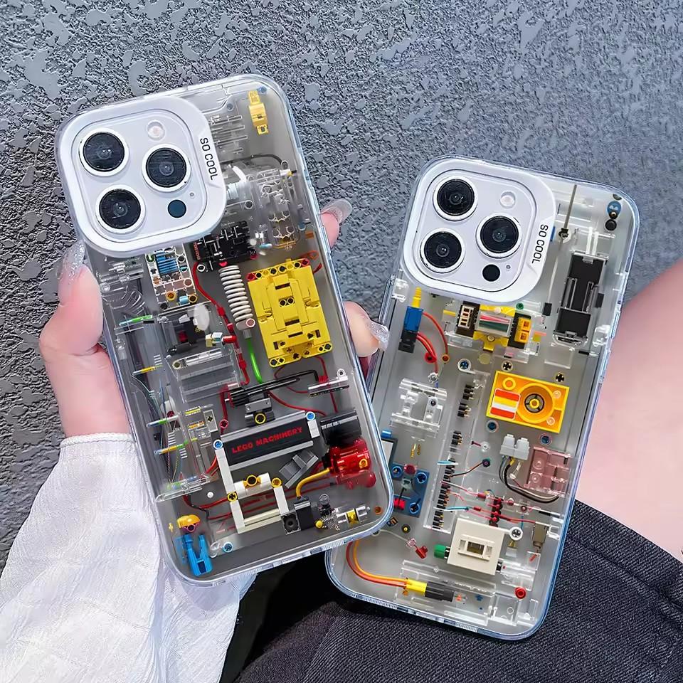 Circuit Board L-Legoes Phone Case for Samsung Galaxy S25 S24 Ultra S23 S22 S21 A55 A54 A34 A35 A15 Anti Fall Matte Cover