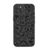 ins wind sketch small dinosaur mobile phone case apple 17pro matte skin-friendly feel iPhone16pm anti-drop soft case