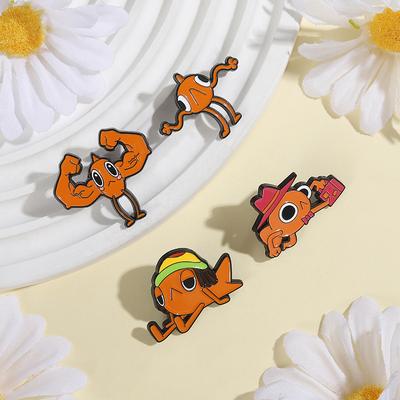 Lindos Pines de Esmalte de Dibujos Animados de Pez Dorado Personalizados Broches Steve El Pez Insignias de Solapa Ropa Animal Joyería Regalo para Amigos